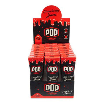 Pop Cones | King Size 3pk Pre-Rolled Cones with Flavor Tip 24ct Display_1