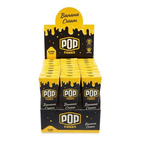 Pop Cones | King Size 3pk Pre-Rolled Cones with Flavor Tip 24ct Display_0